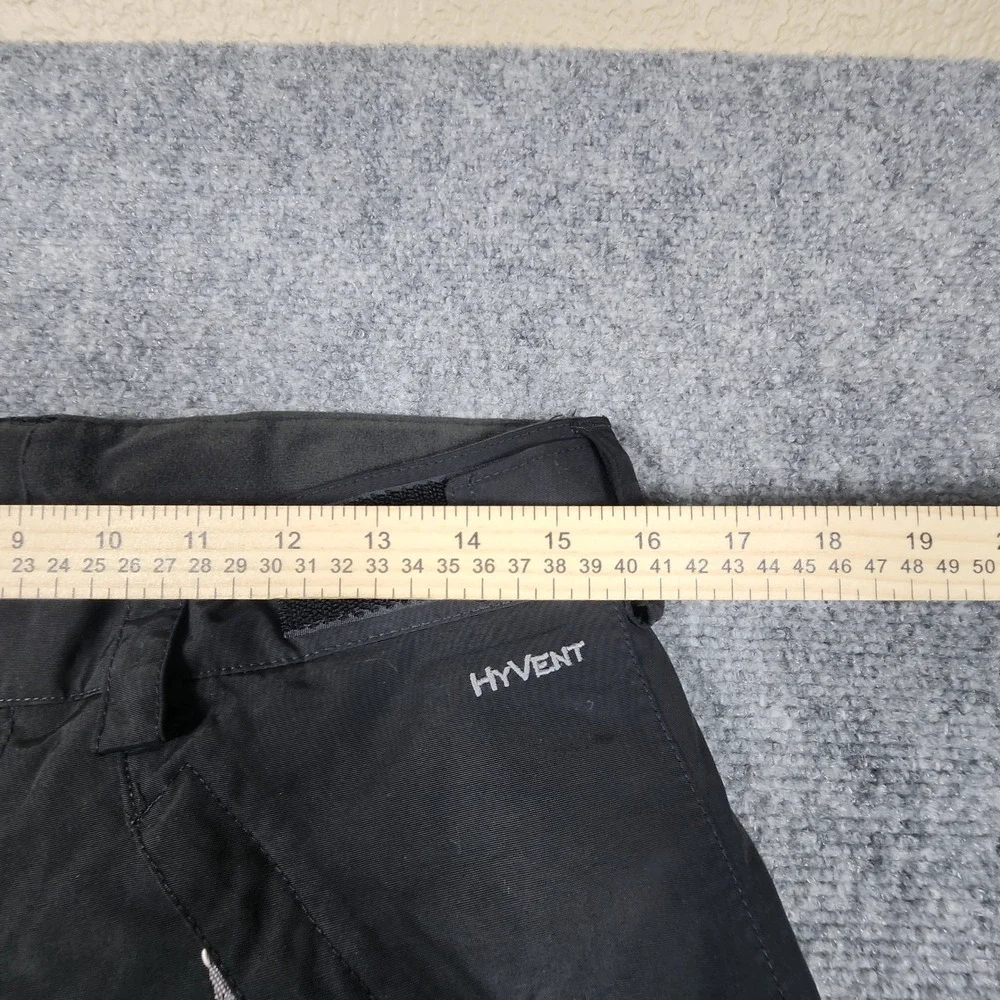 The North Face HyVent Snow Pants Black Waterproof Cargo Ski Snowboard Mens L